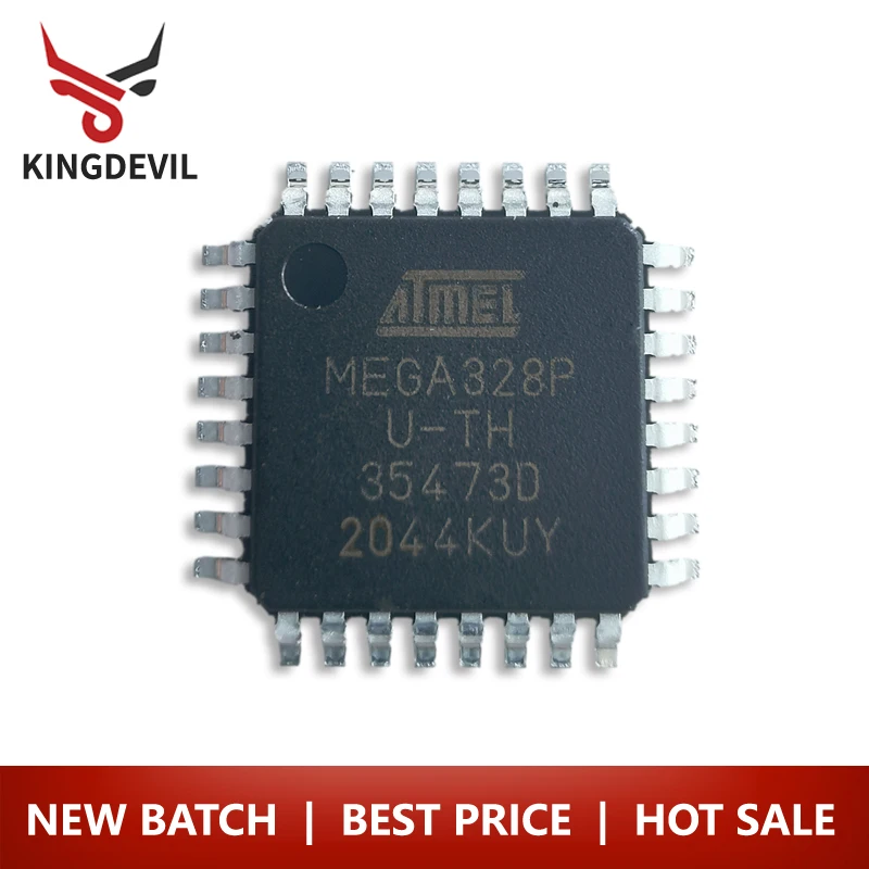 Original genuine patch ATMEGA328P-AU 8-bit microcontroller AVR 32K flash memory IC chip package TQFP-32