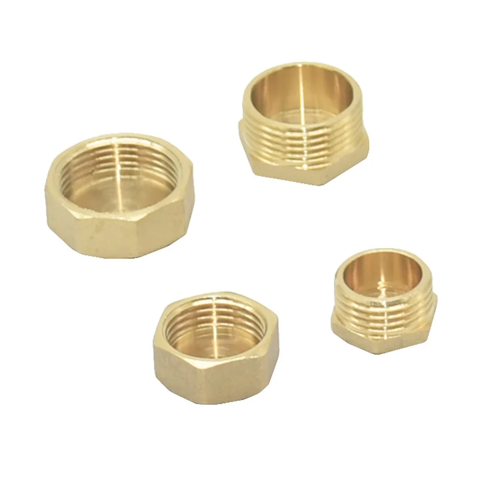 

Brass 1/2 3/4 Inch Male Female End Water Stop Threaded Connector Water Seal Copper Pipe Adapter 1Pcs