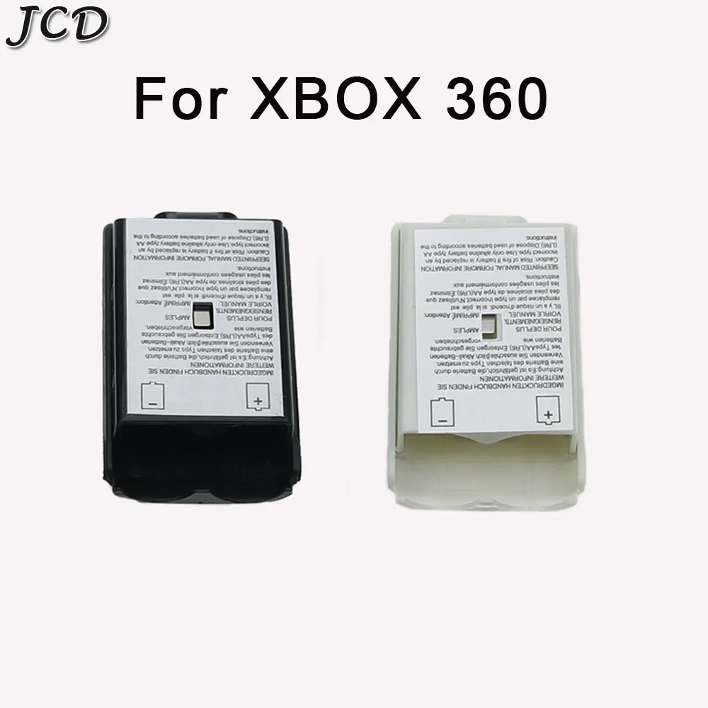 

JCD 50 шт. черно-белая крышка батарейного отсека чехол Комплект для Xbox 360 удаленный беспроводной контроллер Джойстик Геймпад джойпад