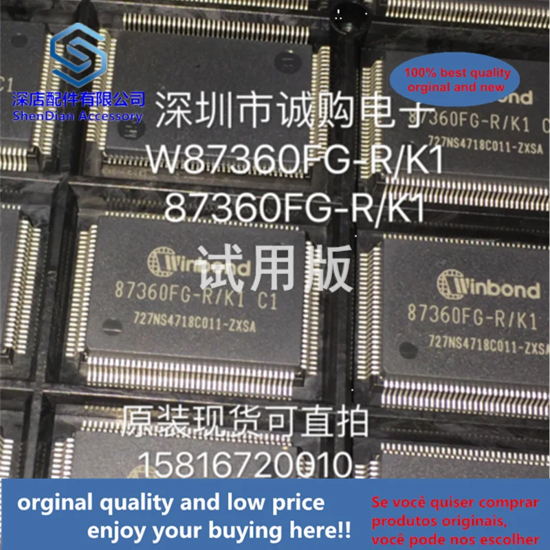 

1pcs 100% quality orginal new best qualtiy W87360FG-R/K1 87360FG-R/K1 QFP128