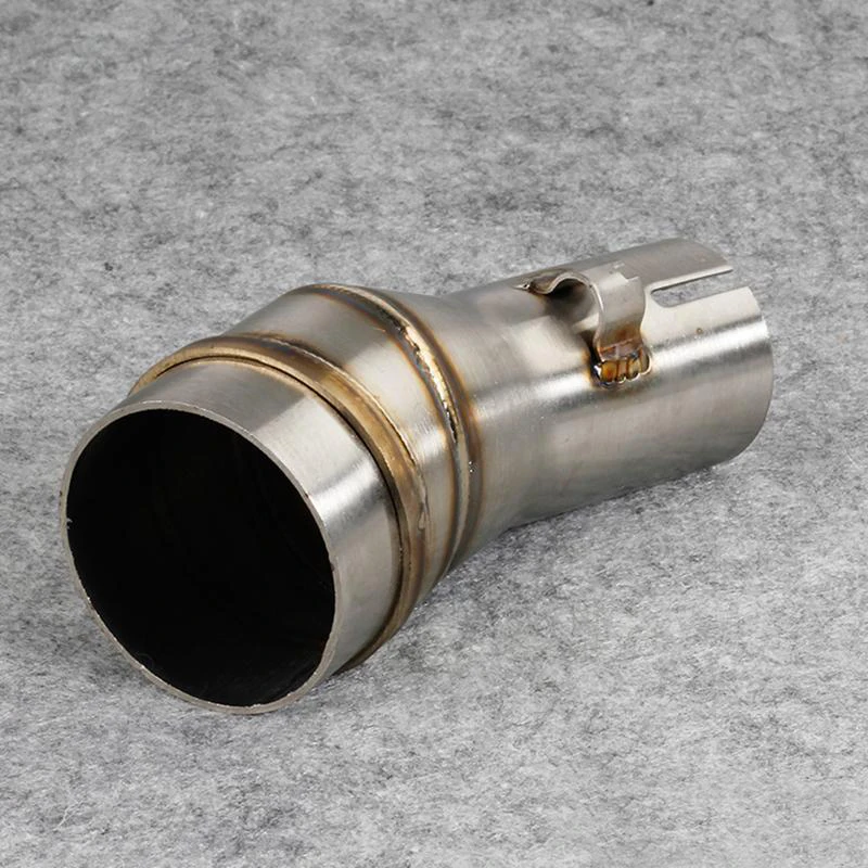 Motorcycle GP Exhaust Muffler Mid Tube Adapter Link Pipe Escape Connecter Middle 51MM Scooter Clamp Motorbike Accessory