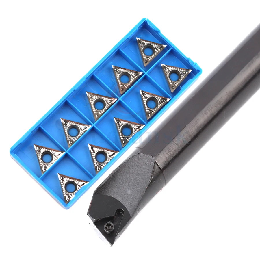 1Pc S16Q/S20R/S25S-STUCR16 95 ° CNC เครื่องกลึงโลหะภายนอก Toolholder + 10Pcs TCMT TCGT Hard โลหะผสมเครื่องมือการประมวลผลแทรก