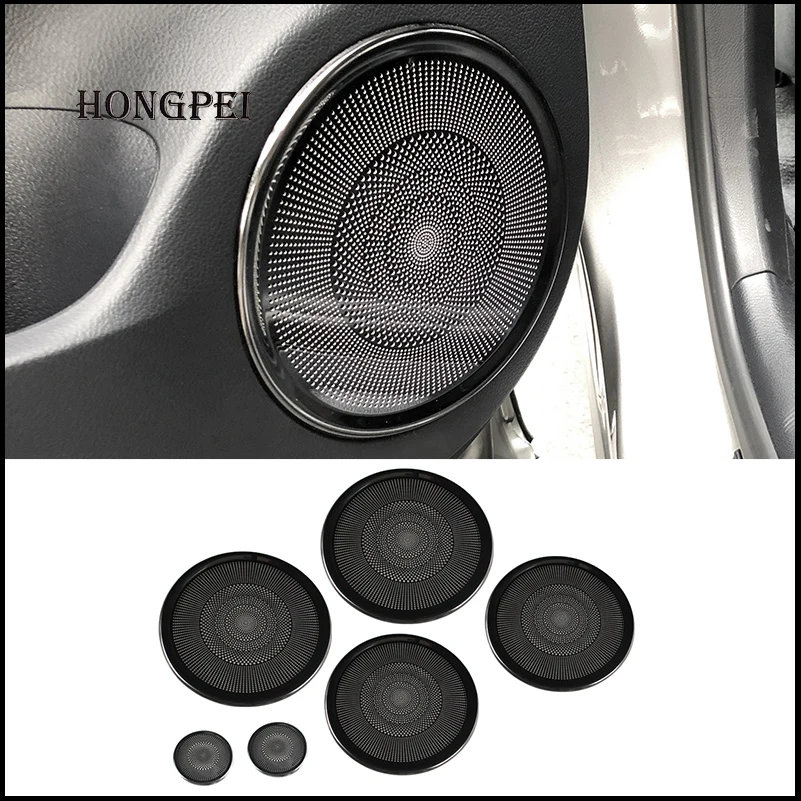 For Lexus RX300 RX350L RX450h 2016-2019 Door Loudspeaker Sound Speaker Cover Trim Frame Sticker Car Styling Interior Accessories