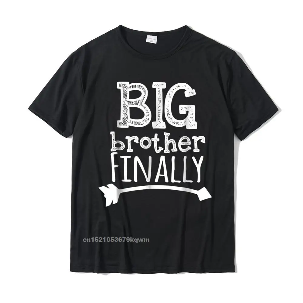 Big Brother Finally Novelty Tshirt For Boys Older Brothers Funny Tshirts Graphic Cotton Men's Tops Shirts Casual