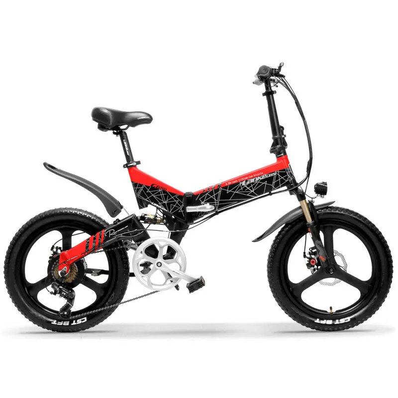 20 Foldable Electric Mountain Bicycle, High Speed Motor E-Bike, Lightweight Hybrid E-Bike, EMTB, 20in, 48V, 400W, 70-100km Range