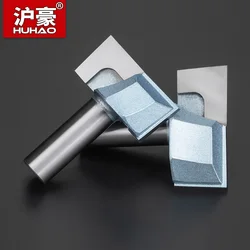 HUHAO 1/2 Shank Industrial Flat End Mill Woodworking Tools Bottom knife Drill Router Bit Wood MDF Plywood Tungsten Steel Blade