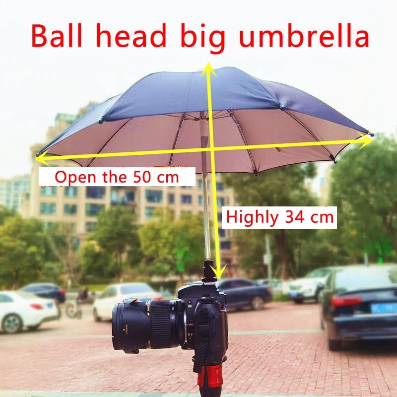 DSLR Camera Umbrella sunshade Hot Shoe cover rainy Holder For Canon Nikon Fuji Samsung Leica sony Olympu LUMIX mirrorless phone