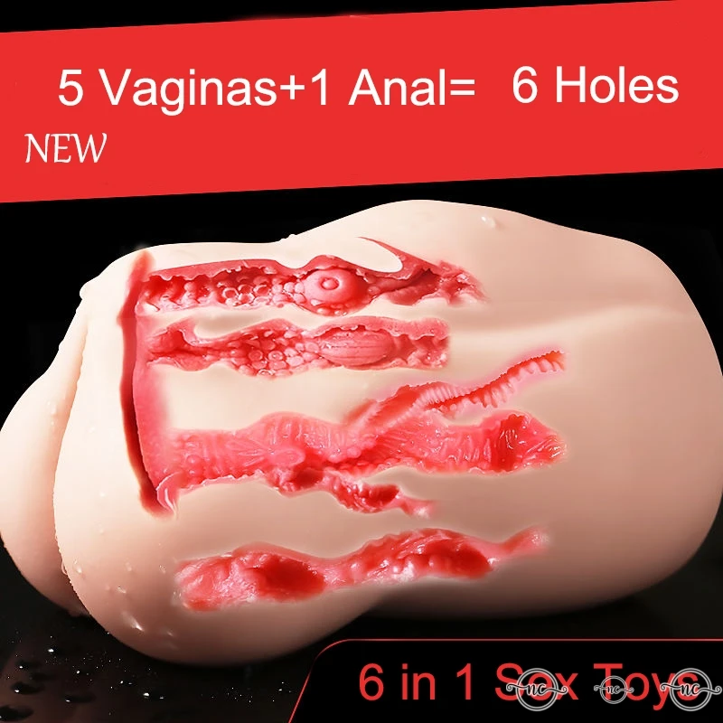 Silicone Vagina 3D Adult Sex Toys Realistic Vagina Artificial Sex Toys for Men Erotic Products Anal Real Pussy Male Masturbator