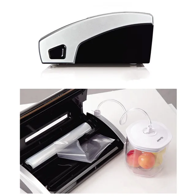 Mesin Vakum Dapur Rumah Penyegel Makanan 220V atau 110V Listrik Otomatis Mesin Penyegel Vakum Penyimpan Kemasan
