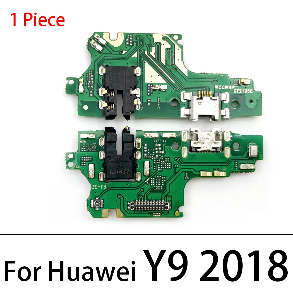 USB Charging Port Dock Connector Flex For Huawei Y7A Y3-2 3G 4G Y5 Y6 Y7 Prime Y9 2017 2018 P Smart 2019 With Microphone Board