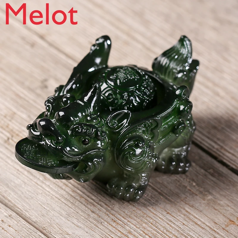 Tea Pet Decoration Boutique Creative Water Spray Golden Toad Tea Pet Kung Fu Tea Set Tea Ceremony Play Accessories Supportable