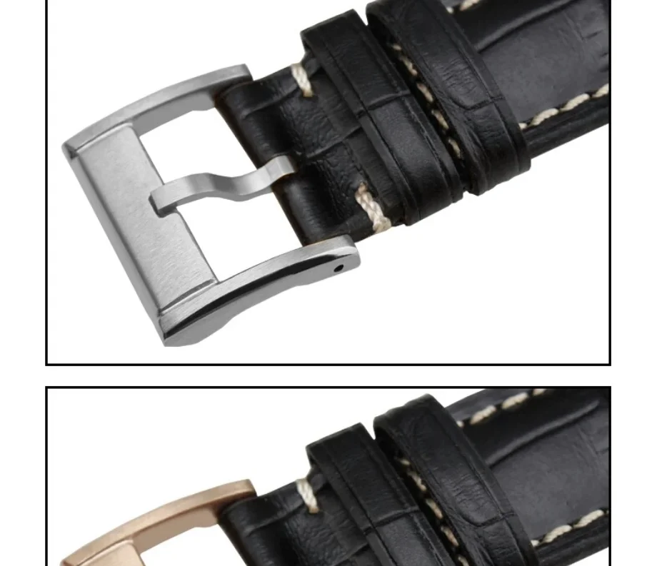 Stainless Steel Watch Buckle 16mm 18mm 20mm 22mm Metal Silver Gold Black Watchbands Strap Clasp Watch Accessory