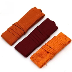 Tibetan Belt Tantric Buddhism Monk Costume Supplies Lama Lay Cotton Woven Belts Monk Clothes Accessories Tibet