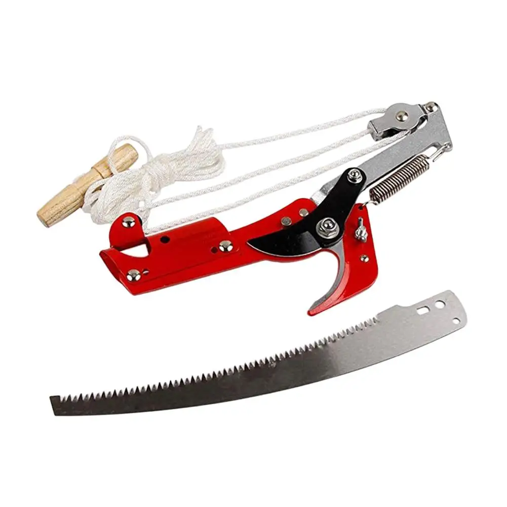 Extendable Scissors Pruning Tool Tall Tree Branch Lopper High-Altitude Shears Picking Fruit Garden Trimmer Saw Branches Cutter