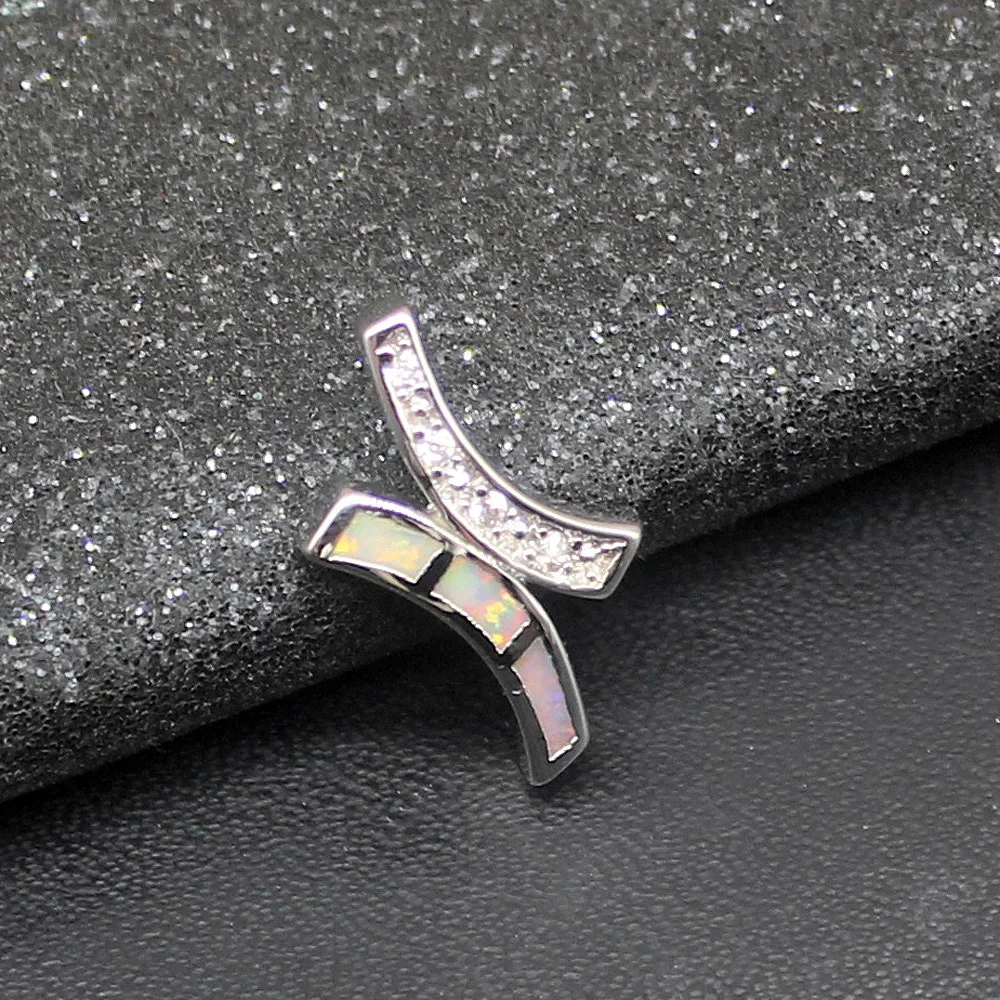 

Fashion Jewelry Unique Genuine 925 Silver White Opal Beauty Fancy Stunning Pendant Necklace Gifts for Women Girls 20214299