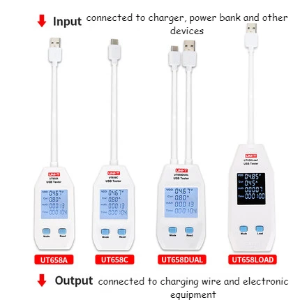 Imagem -05 - Uni-t Usb Tester Digital Voltímetro Amperímetro Tensão Atual Amperemeter Medidor de Capacidade Médico para Celular Tablet Energia