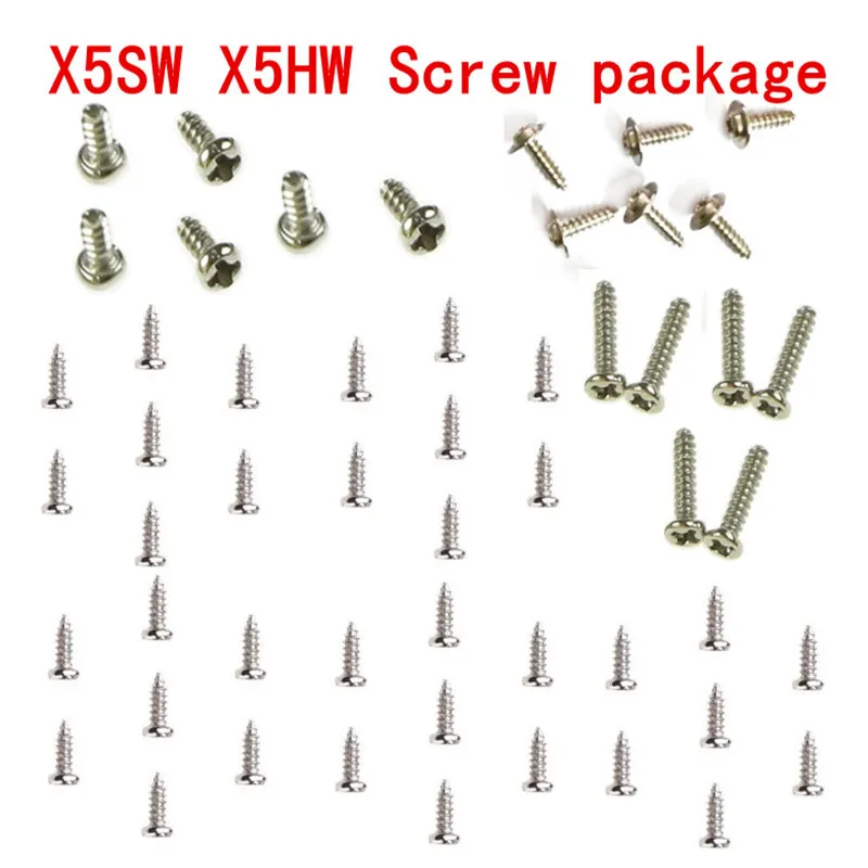 Syma X5SC Screws Bolts For X5 X5C X5SW X5HW X5HC Blade Protective Cover Body Spare Parts RC Drone Quadcopter Helicopter 53Pcs