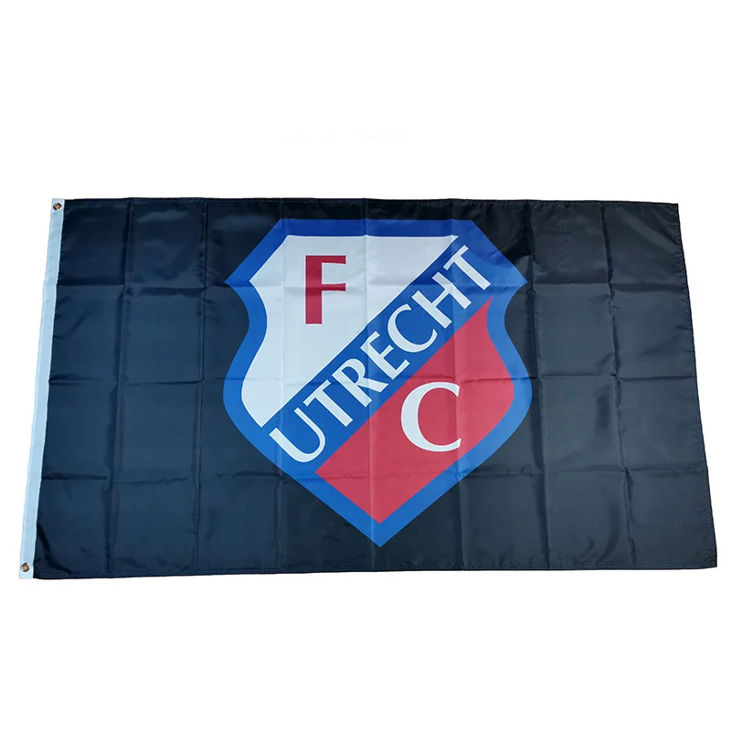 Holland FC Utrecht Flag Black 60x90cm 90x150cm Decoration Banner for Home and Garden