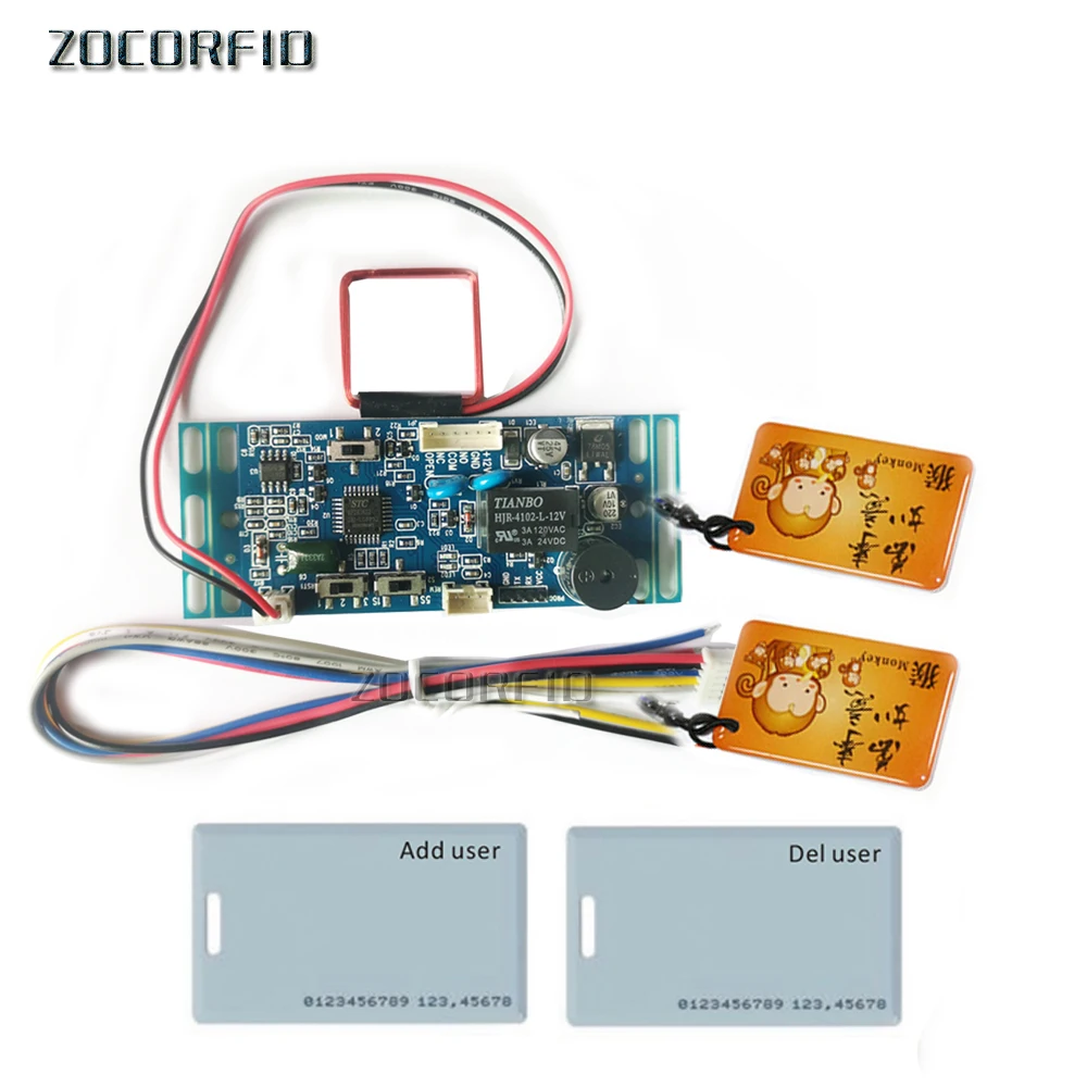 EMID Access Control Board 125KHZ RFID Embedded control board DC12V Normally open control board