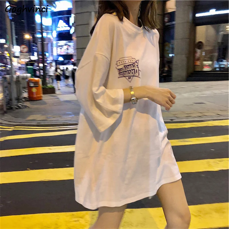 T-shirts Women Short Sleeve Harajuku Korean Style High Quality Stylish Womens Summer Breathable All-match Loose Tops Students