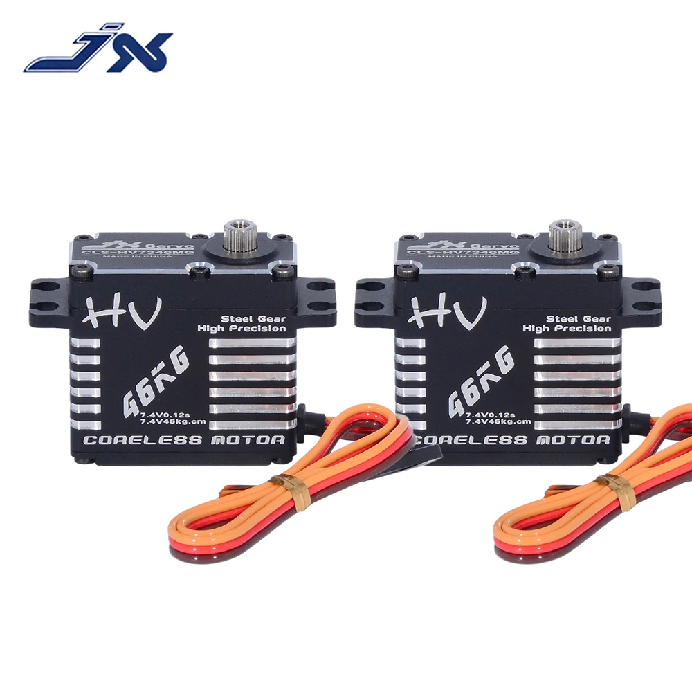 Новый JX Servo CLS-HV7346MG 46 кг Крутящий момент HV Высокая точность Сталь Шестерни полный ЧПУ Алюминиевый корпус Структура цифровой сервопривод тигельные