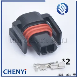 2 Pin female Waterproof Automotive Injector Plug Air Temperature Sensor Connector 12162215