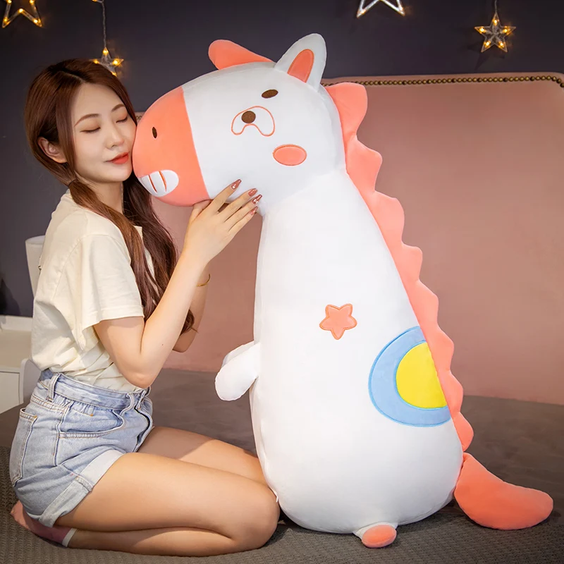 

100cm Cute Unicorn Horse Plush Toy High Quality Horse Sweet Home Decor Sleeping Pillow Girls Friends Birthday Gifts Christmas