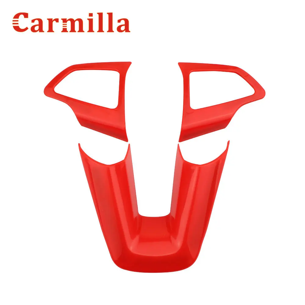 Carmilla-غطاء حماية عجلة القيادة الداخلية للسيارة ، ملصقات زخرفية لفورد Ecosport 2018 2019 2020