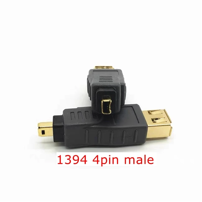 IEEE1394 adapter IEEE 1394 4Pin male to 6Pin female Firewire Connector Adapter IEEE-1394a Male to female 4-Pin to 6-Pin