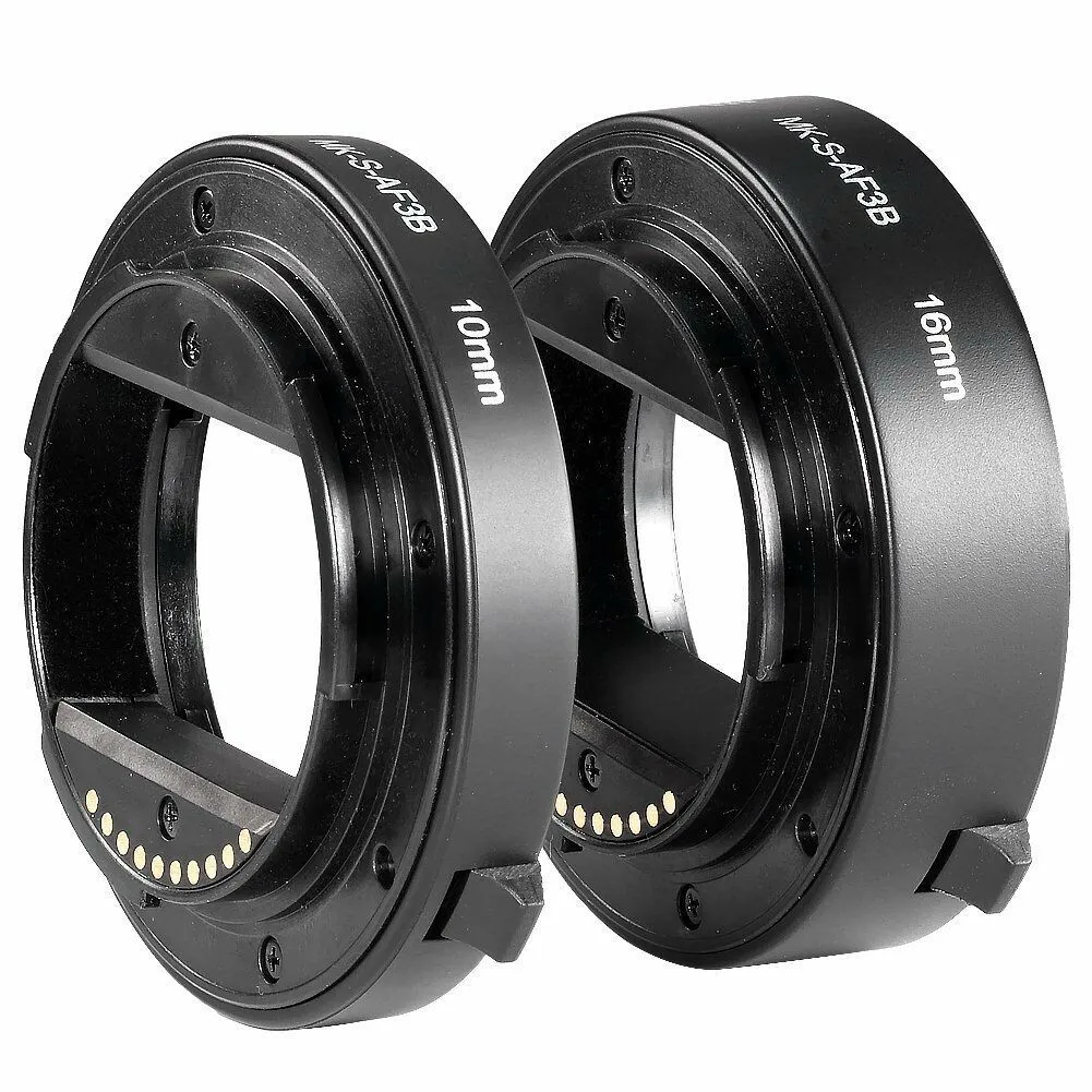 Meike MK-S-AF3-B Plastic Extension Tube Dicht Schot Adapter Ring Lens Voor Autofocus Sony Nex Micro Dslr 10Mm 16mm E-Mount Camera