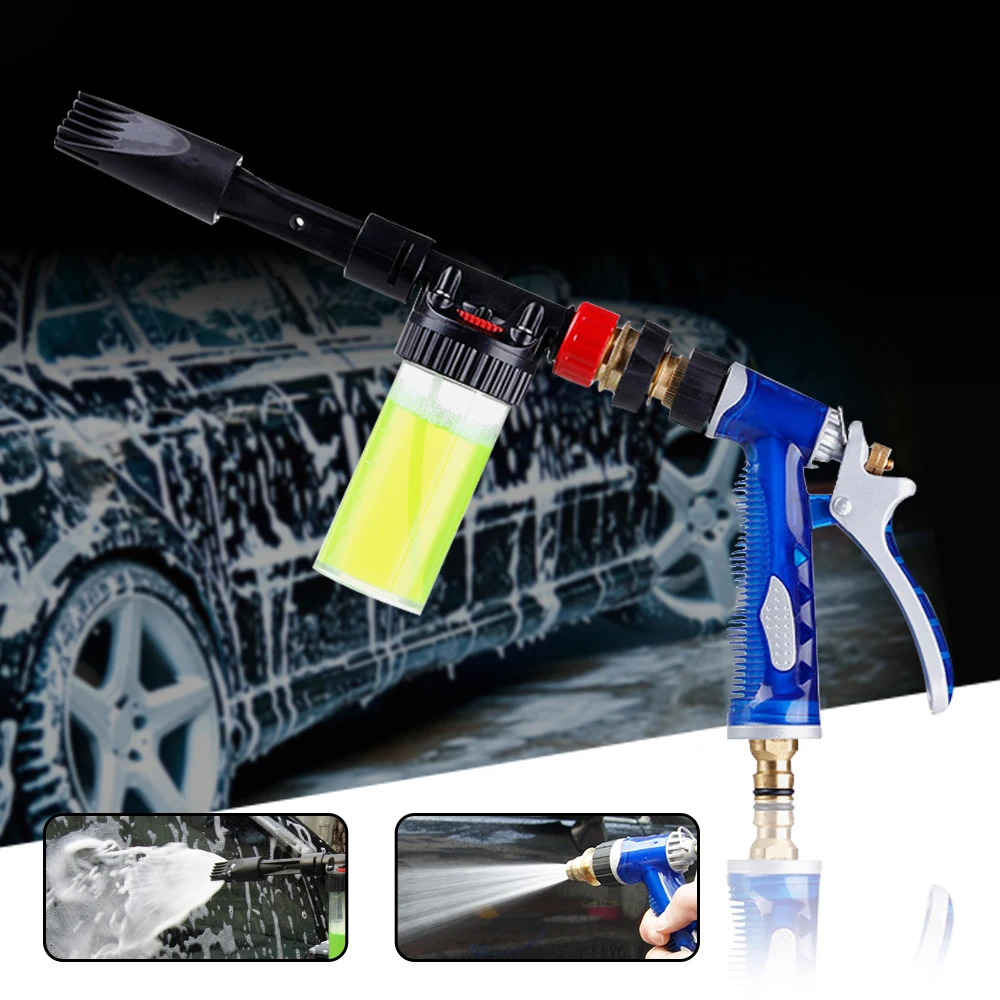 Car Wash Water Foam Gun High Pressure Snow Foamer Profession Car Cleaning Soap Shampoo Sprayer