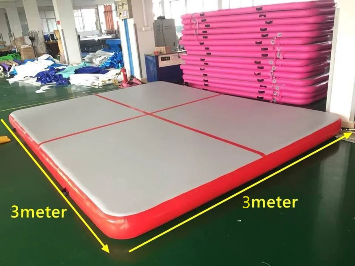 Free Shipping 1m,2m,3m Inflatable Air Track Tumbling Mat Gymnastics Mats 8 Inches Thickness with Free Electric Air Pump