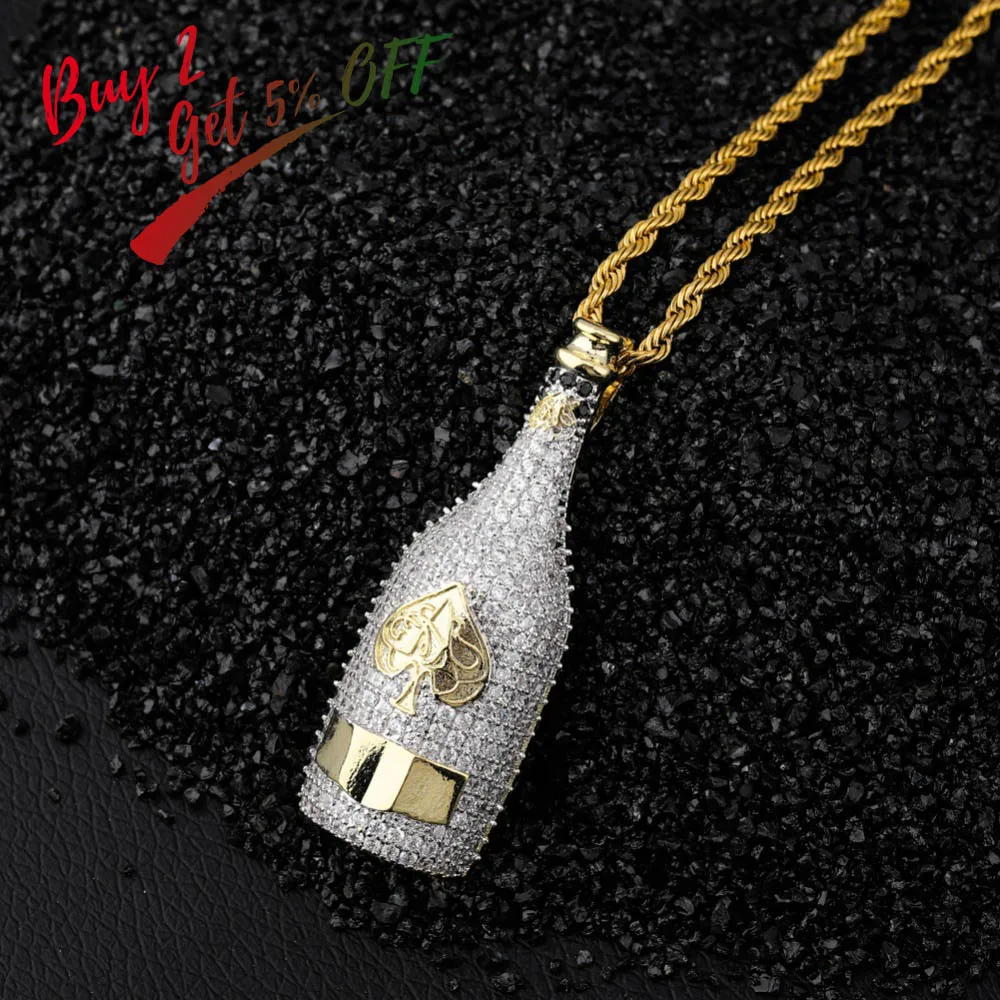 TOPGRILLZ Big Wine Bottle Neck - Fashion Men Vogue บทวิจารณ์และราคา