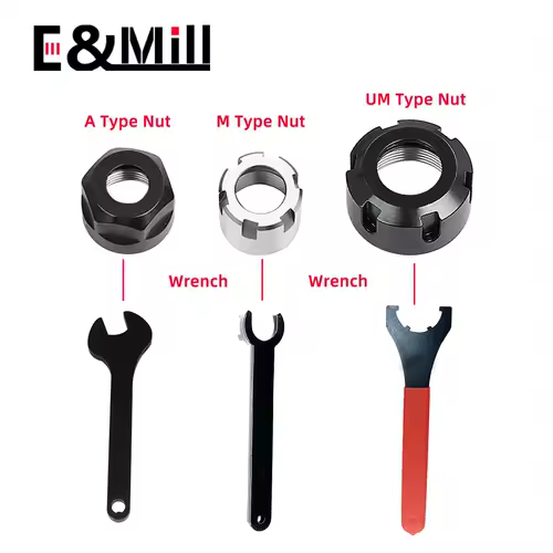 ER8 ER11 ER16 ER20 ER25 ER32 ER40 A M UM SK10 SK16 GER11 GER16 GER20 GER25 GER32 High Precision ER Nut CNC Nut Engraving machine - Image 6