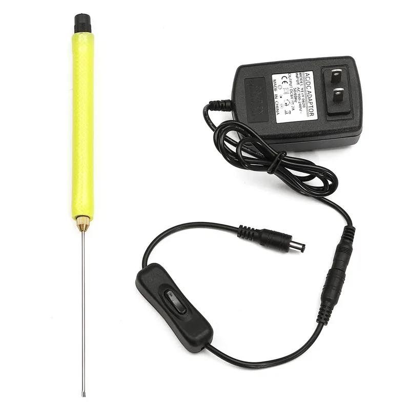 XNEMON 1 PCS Elettrico di Polistirolo Cutter 10 centimetri Filo Caldo Styro Schiuma Penna di Taglio Con Adattatore AC100-240V 15W