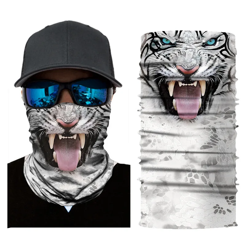 Seamless Magic Bandana mascarillas Animal Monkey Shark Neck Warmer Tube Shield Gaiter Scarf Face Headband Snowboard Cycling Mask