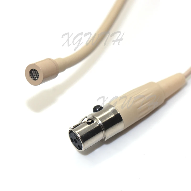 Có Thể Gấp Lại Được Ngưng Tụ HEADWORN Tai Nghe Micro Kèm 4 Pin XLR TA4F Kết Nối Cho Shure 4Pin Không Dây Cơ Thể-Bộ Bộ Phát