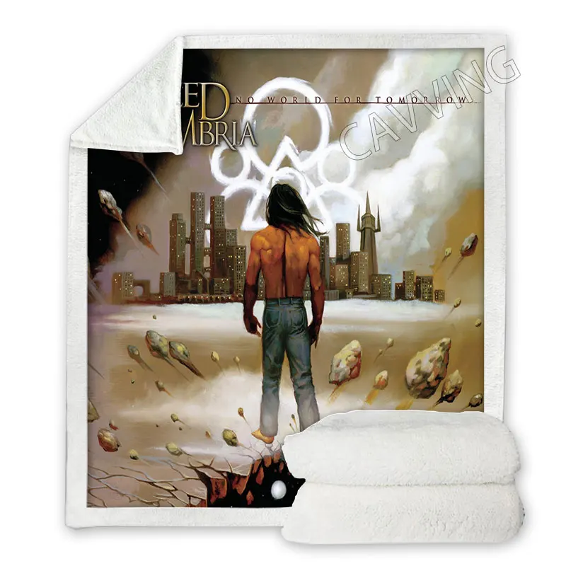 Coheed and Cambria Rock  3D Print  Sherpa Blanket Rectangle Blanket Textiles Fleece Wearable Blanket Throw Blanket Home Decor image 2