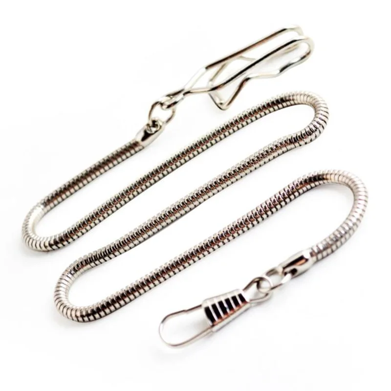 Creative Snake Shape Gold Silver Alloy Chain for Pocket Watch Holder