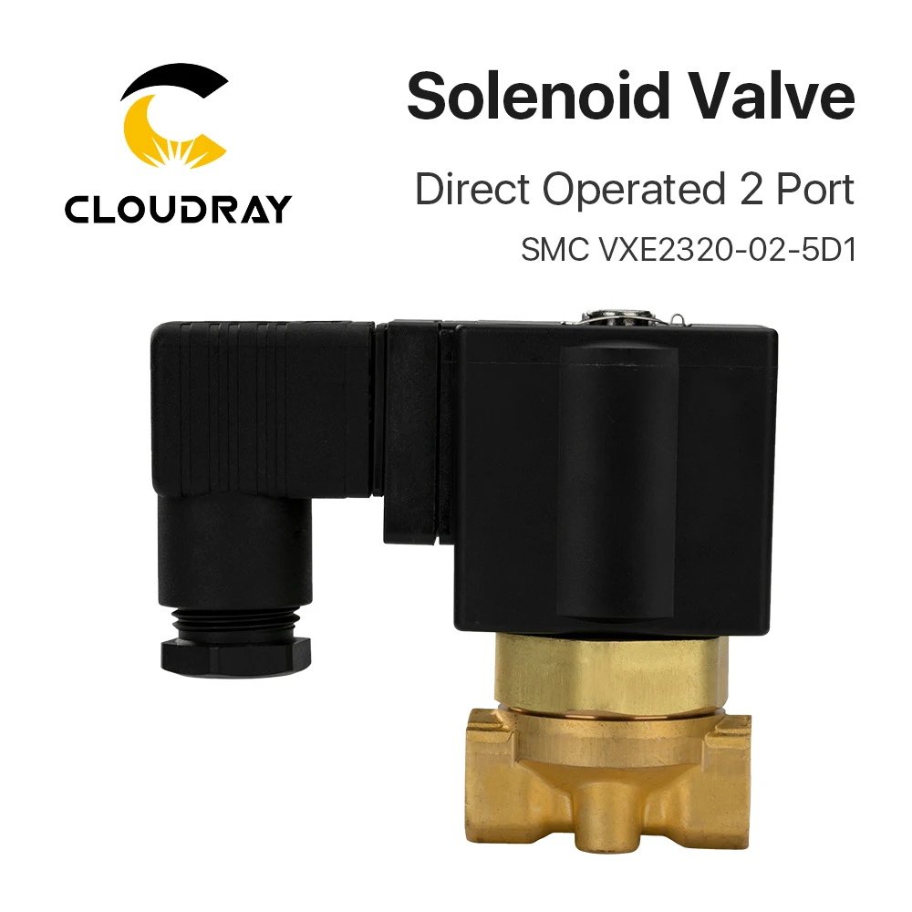 Imagem -03 - Cloudray-válvula Solenoide de Portas Operado Direto Smc com Vapor de ar 3.0 Mpa para Sistema de Corte de Fibra Pneumático