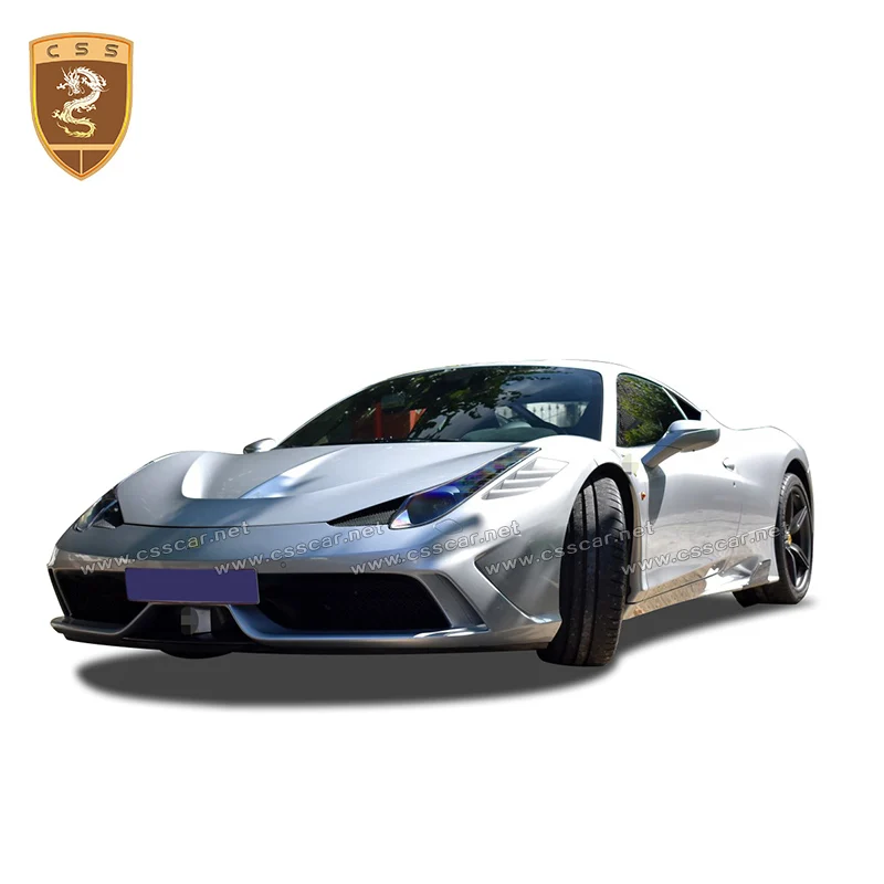 for Ferrari-458 fiberglass body kit front bumper engine bonnet high quality 458 Italia car body front bumper motor cover kits