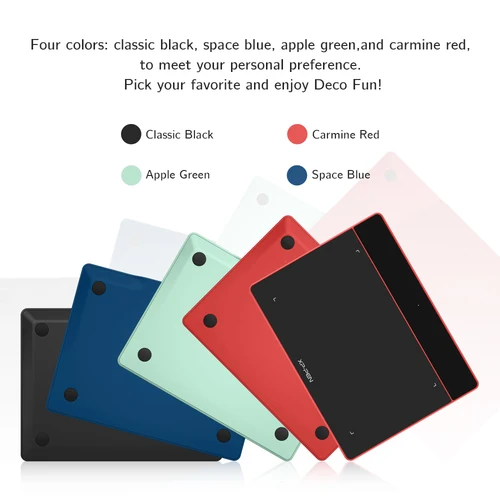 Imagen 2 del producto XPPen Deco Fun L tableta gráfica de 10*6 pulgadas, bolígrafo de dibujo Digital, sin batería, 8192 niveles de inclinación, compatible con Android, Mac y Windows