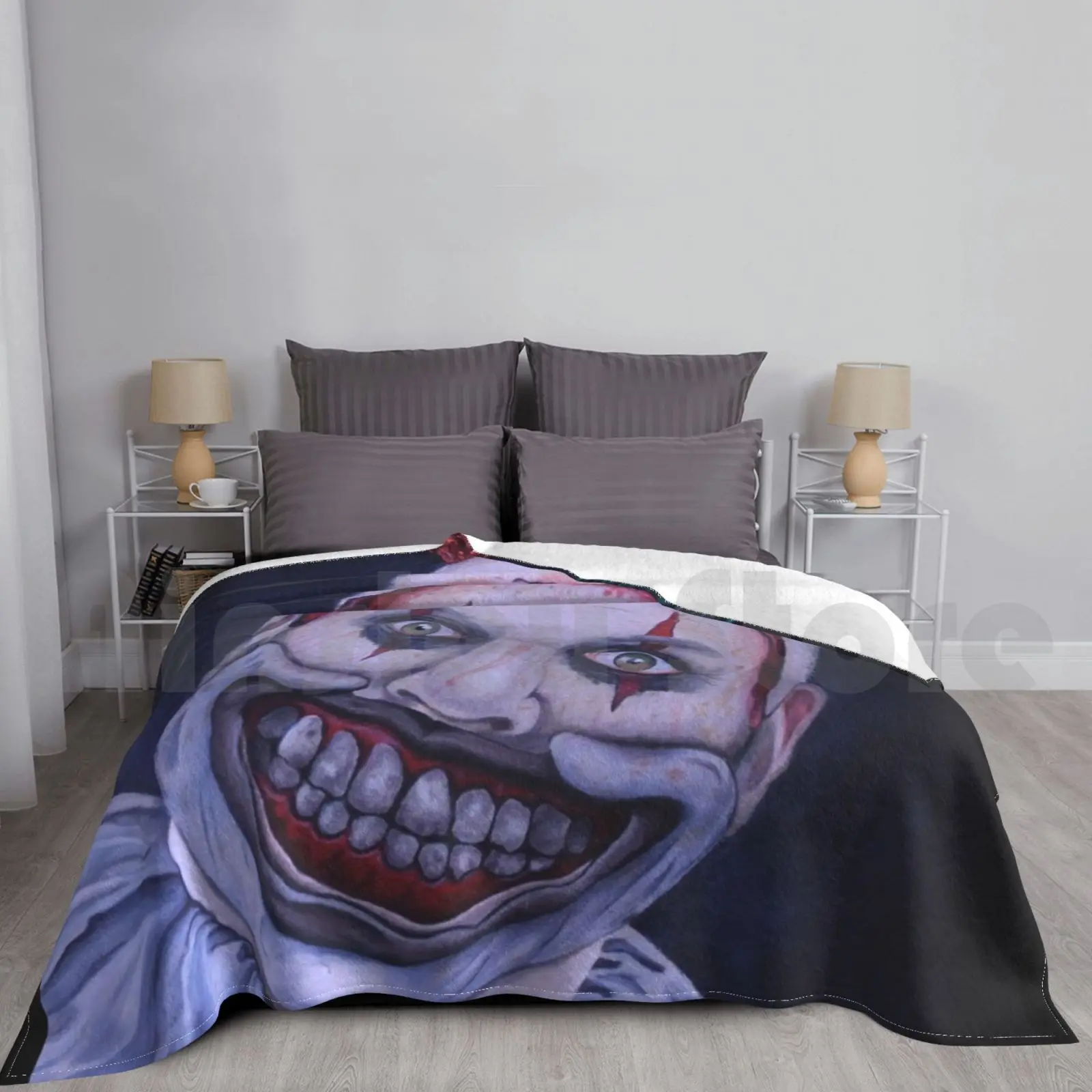 Twisty The Clown Blanket Fashion Custom Ahs