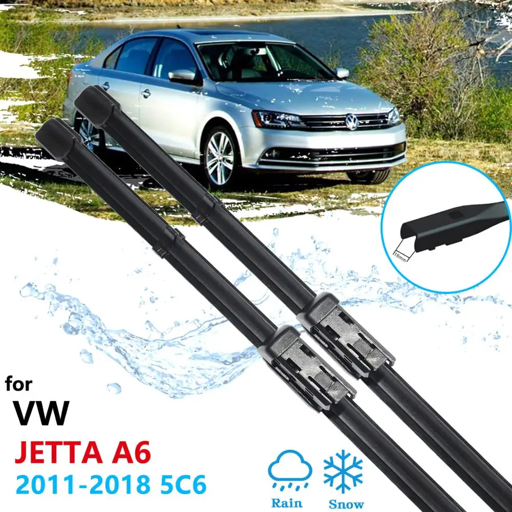 

Car Wiper Blade for Volkswagen VW Jetta A6 5C6 Mk6 6 2011~2018 Front Windscreen Windshield Wipers Car Accessories 2012 2013 2014