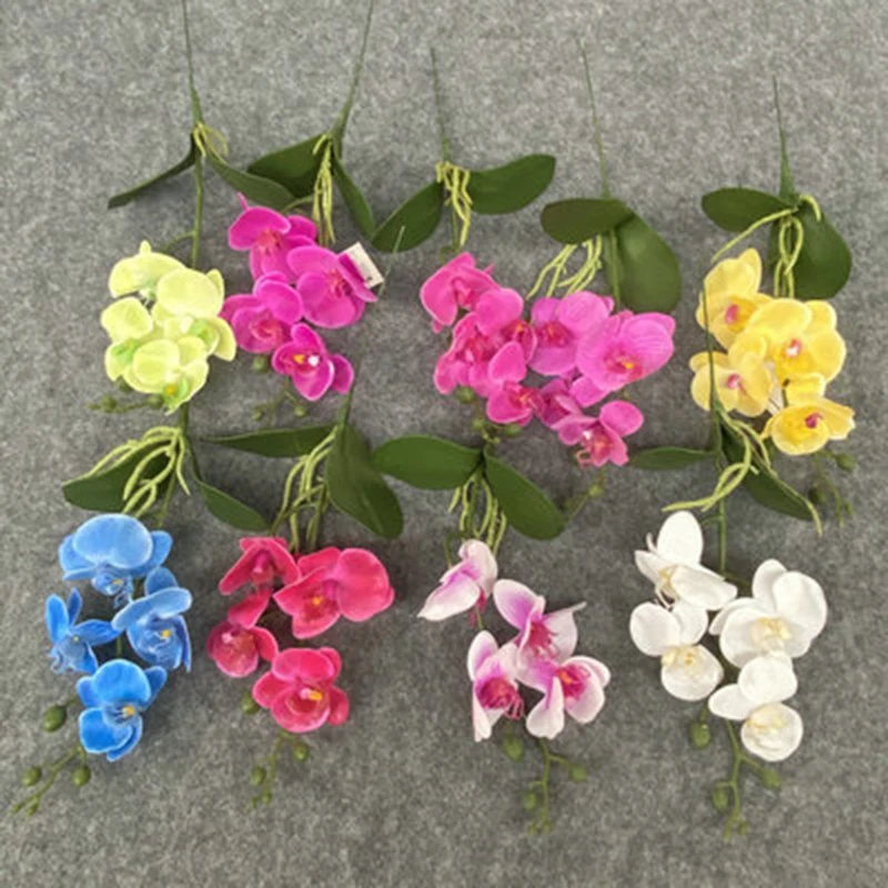 Single 4-Head Phalaenopsis Living Room Decoration Dining Room Decoration Flower Arrangement Landing Wedding Flower Decoration