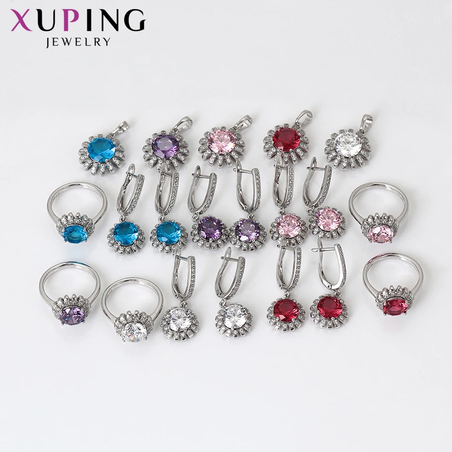 Xuping Fashion Temperament Set for Girl Women Sweet Jewelry Sets Gift 63085