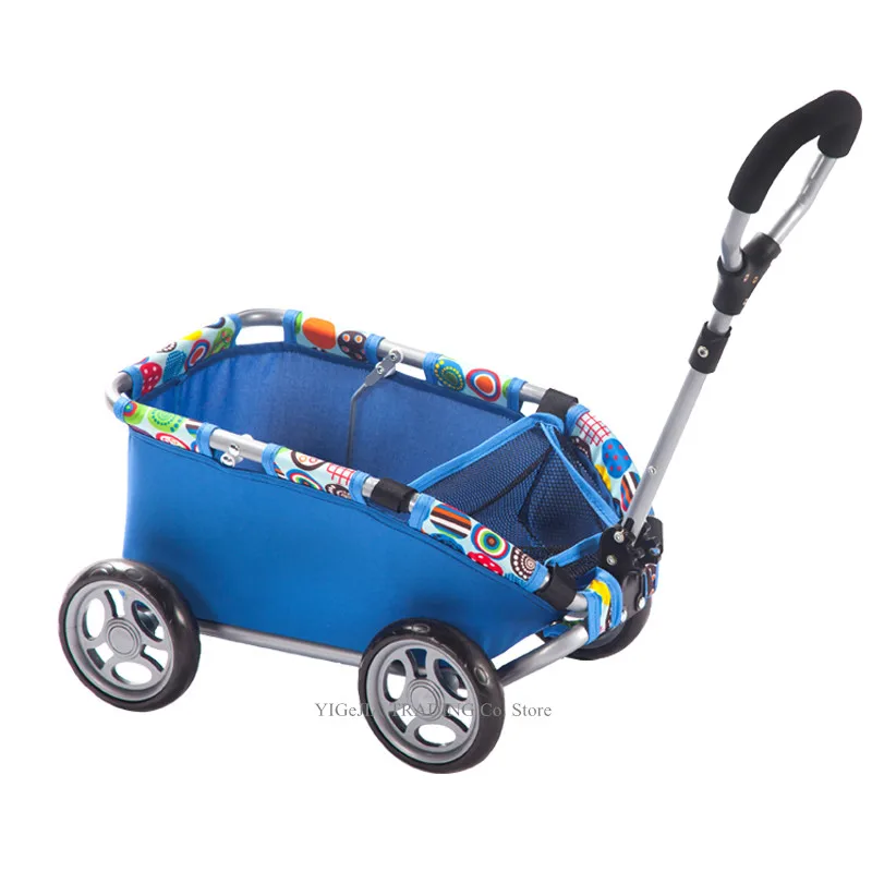 Vier-Rädern Kinder Spielzeug Trolley, Leichte 2,2 KG Kleine Warenkorb Für Über 3 Altersgruppen Kinder, baby Push-Pull Wagen