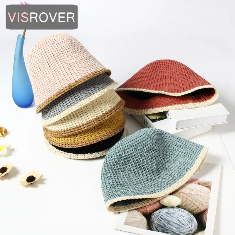 New 7 Colorway Foldable Summer Bucket Cap For Women   Small Edge Spring Fish Hat Outdoor Sport Autumn Ladies Hat Gift Wholesales