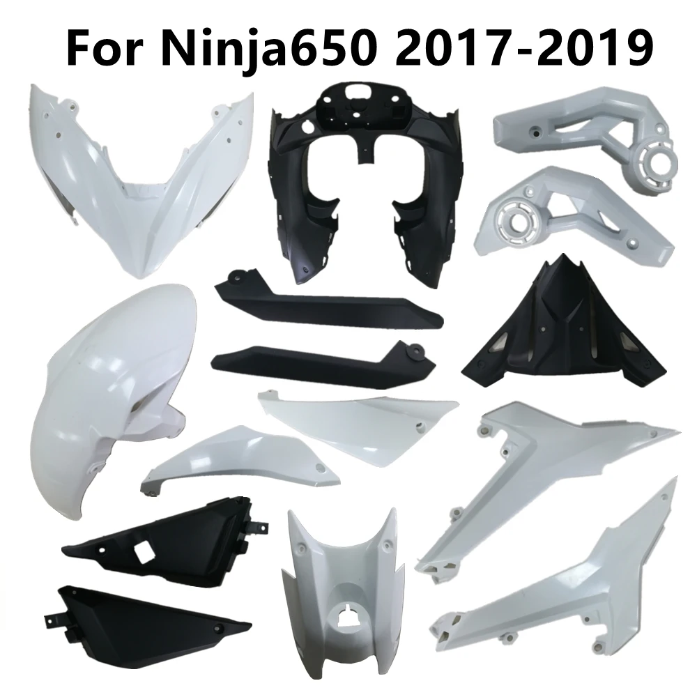 Unpainted Plastic Parts for Ninja650 2017-2018-2019 17-18-19 Motorcycle Bodywork ABS Injection Components Pack Left Right