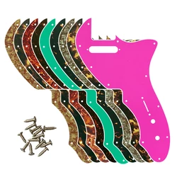 Feiman Custom Guitar Parts - For US Tele 69 Thinline Guitar Pickguard Scratch Plate, Multi Color Choice Flame Pattern